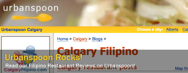 Urbanspoon Rocks! Calgary Filipino Restaurant Reviews