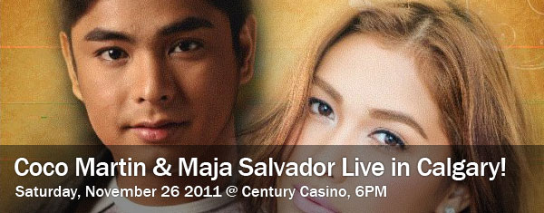 Coco Martin & Maja Salvador Concert – Saturday, November 26 2011