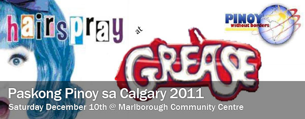 7th Annual Paskong Pinoy sa Calgary by Pinoy Without Borders – Saturday, December 7 2011